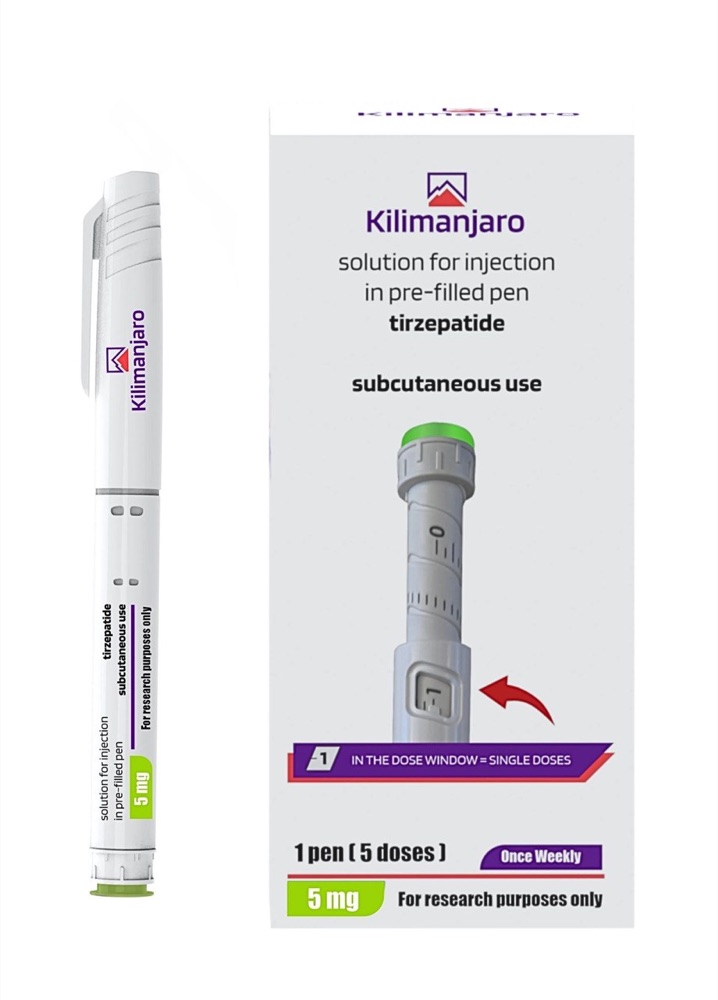 Kilimanjaro tirzepatide pre-filled pen and box